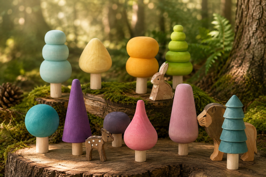 Pastel Trees Set – 12 Pieces