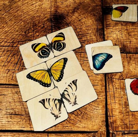 Montessori Wooden Butterfly Matching Puzzle