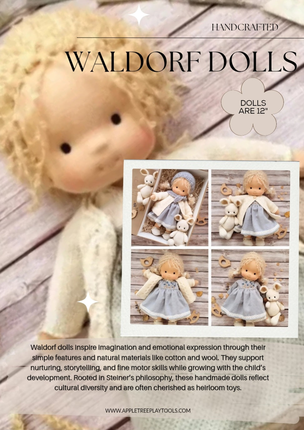 Top Seller! Handcrafted Waldorf Doll