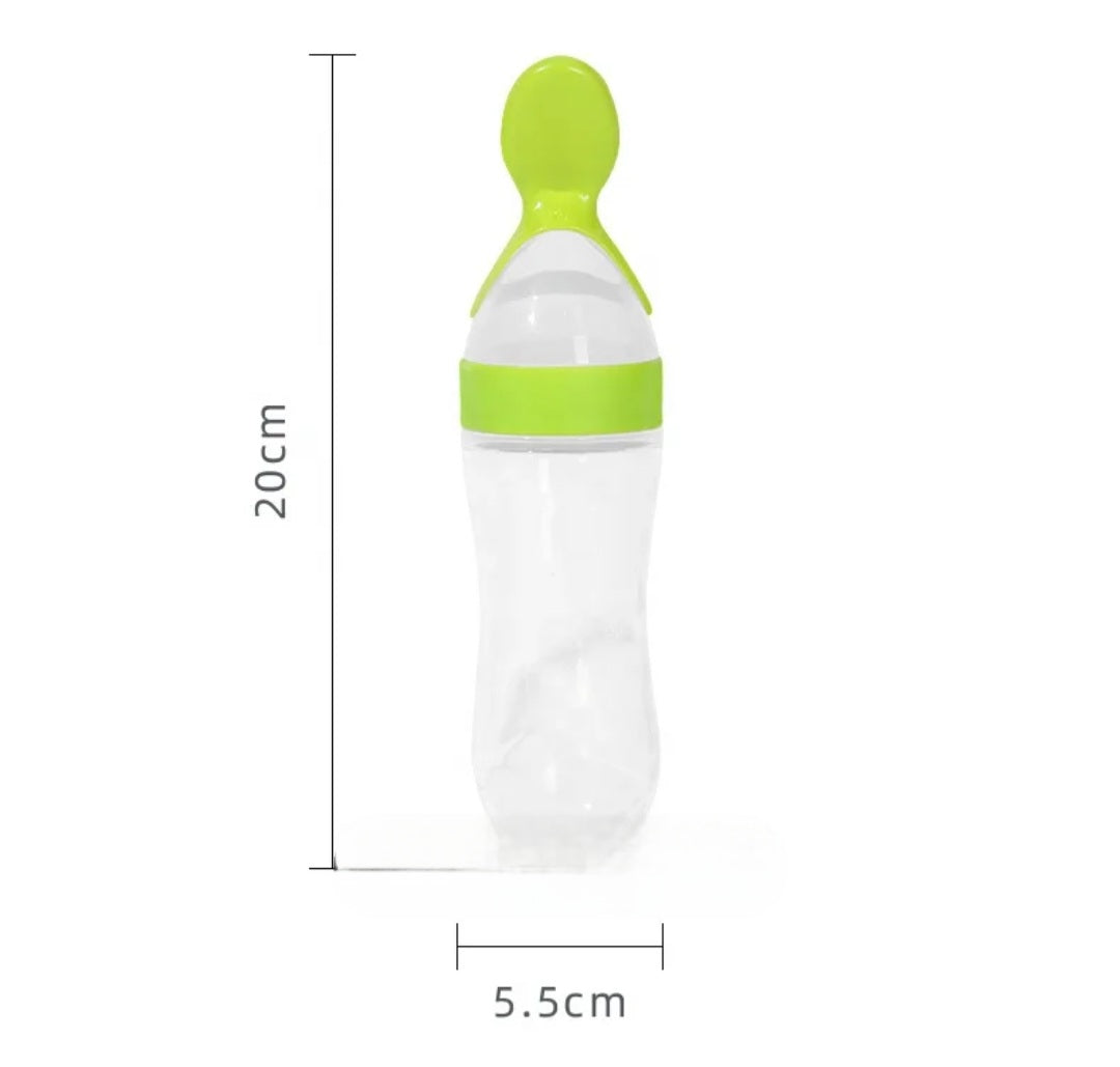 Silicone Baby Food Feeder Spoons – 3 Pack (3 oz)
