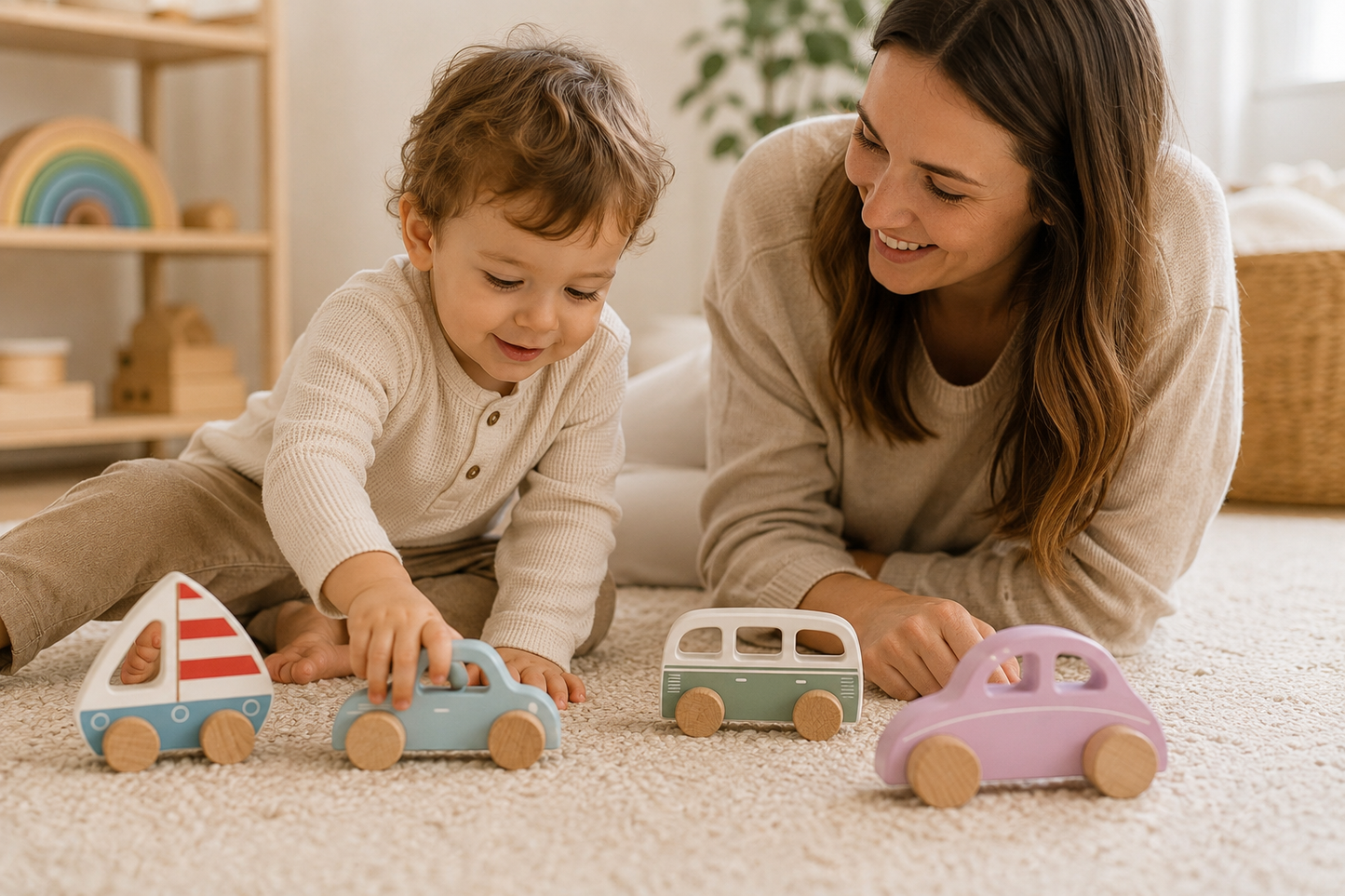 Little Explorers Wooden Vehicle Set