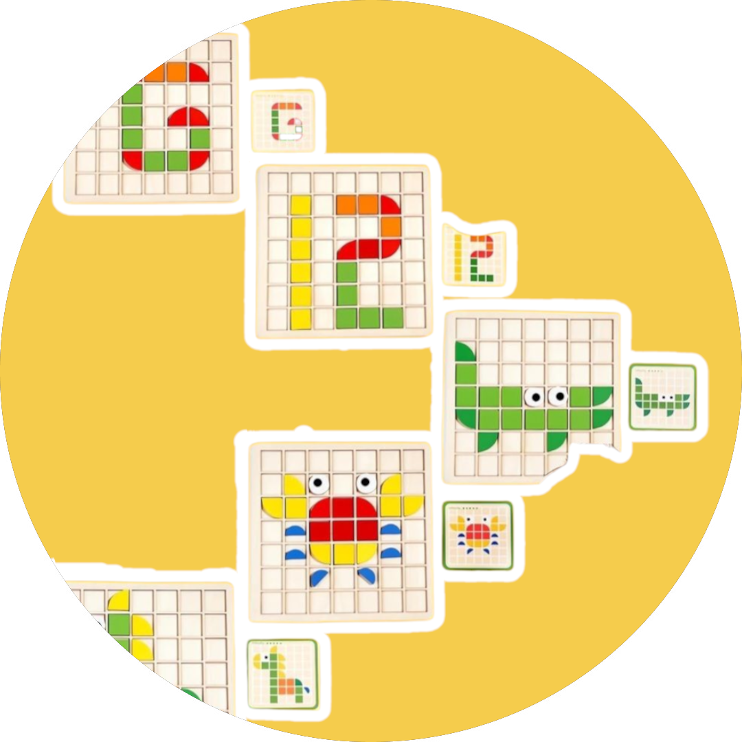 Pattern Block Mosaic Learning Set