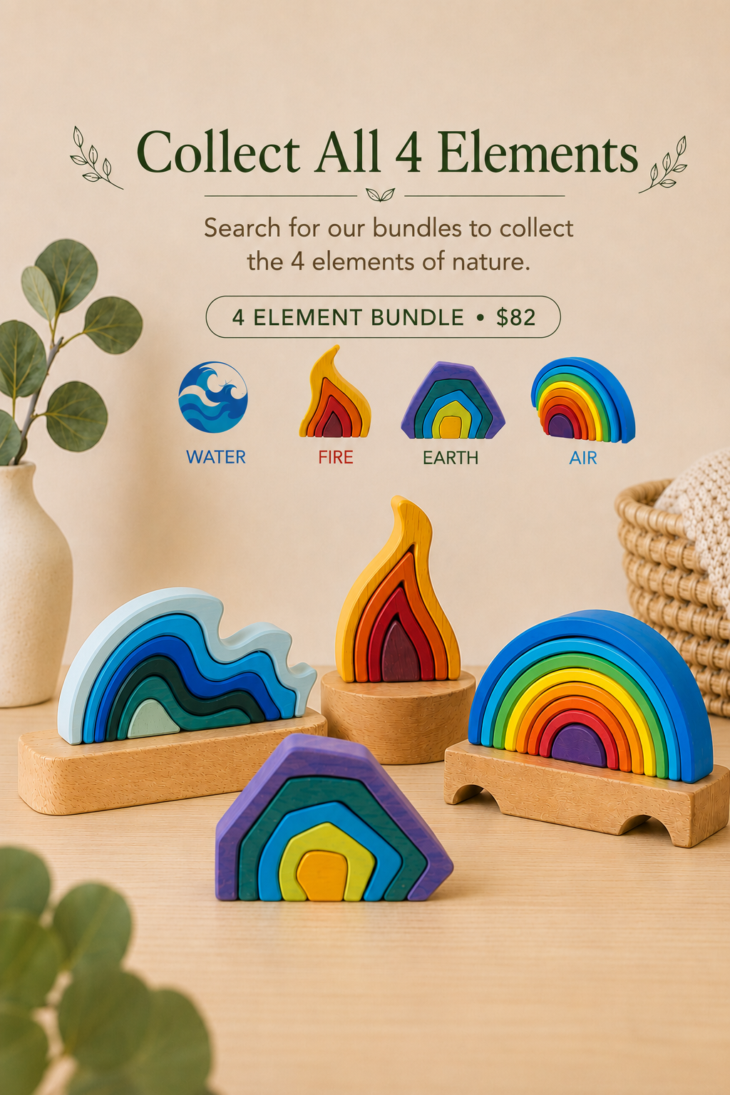 Wooden Toy Bundle - 3 Options Available