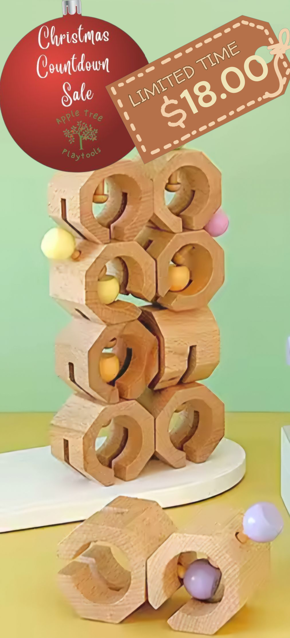 Christmas Countdown Sale Price! 🎄 Shape Matching & Stacking Toy