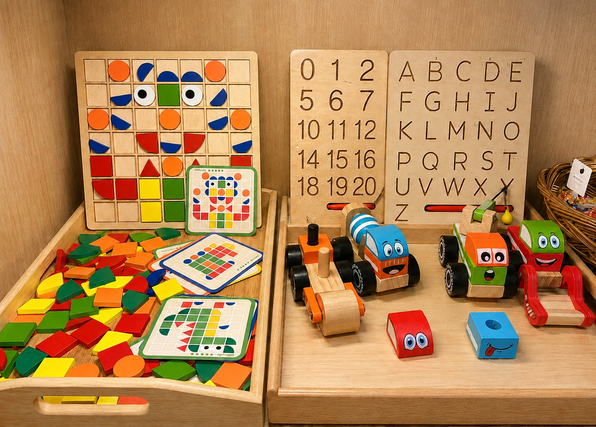 Mix & Build Wooden Construction Vehicles