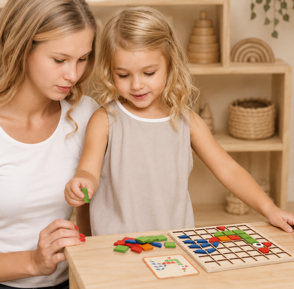 Pattern Block Mosaic Learning Set