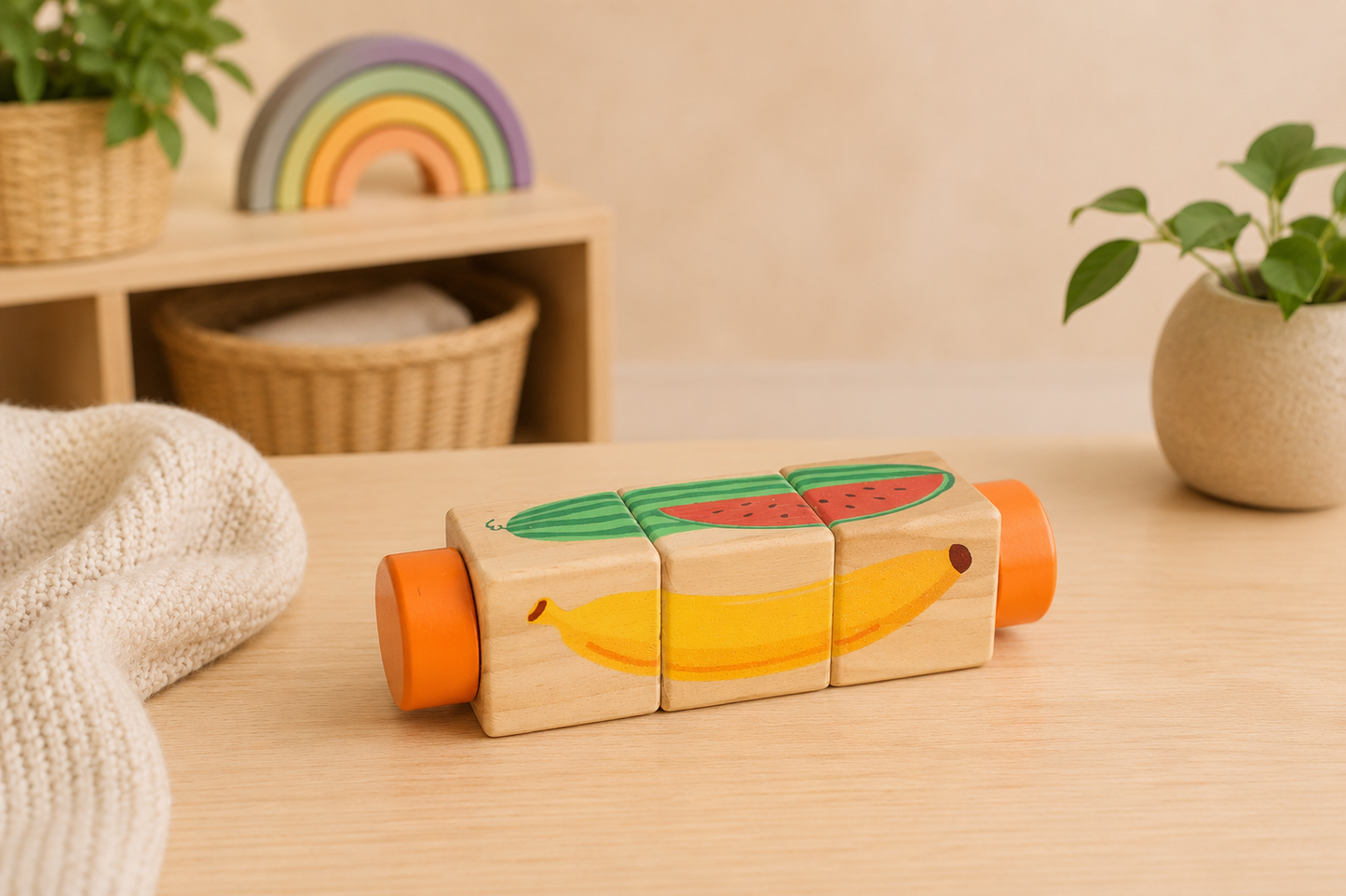 Twist & Match Wooden Puzzle Blocks