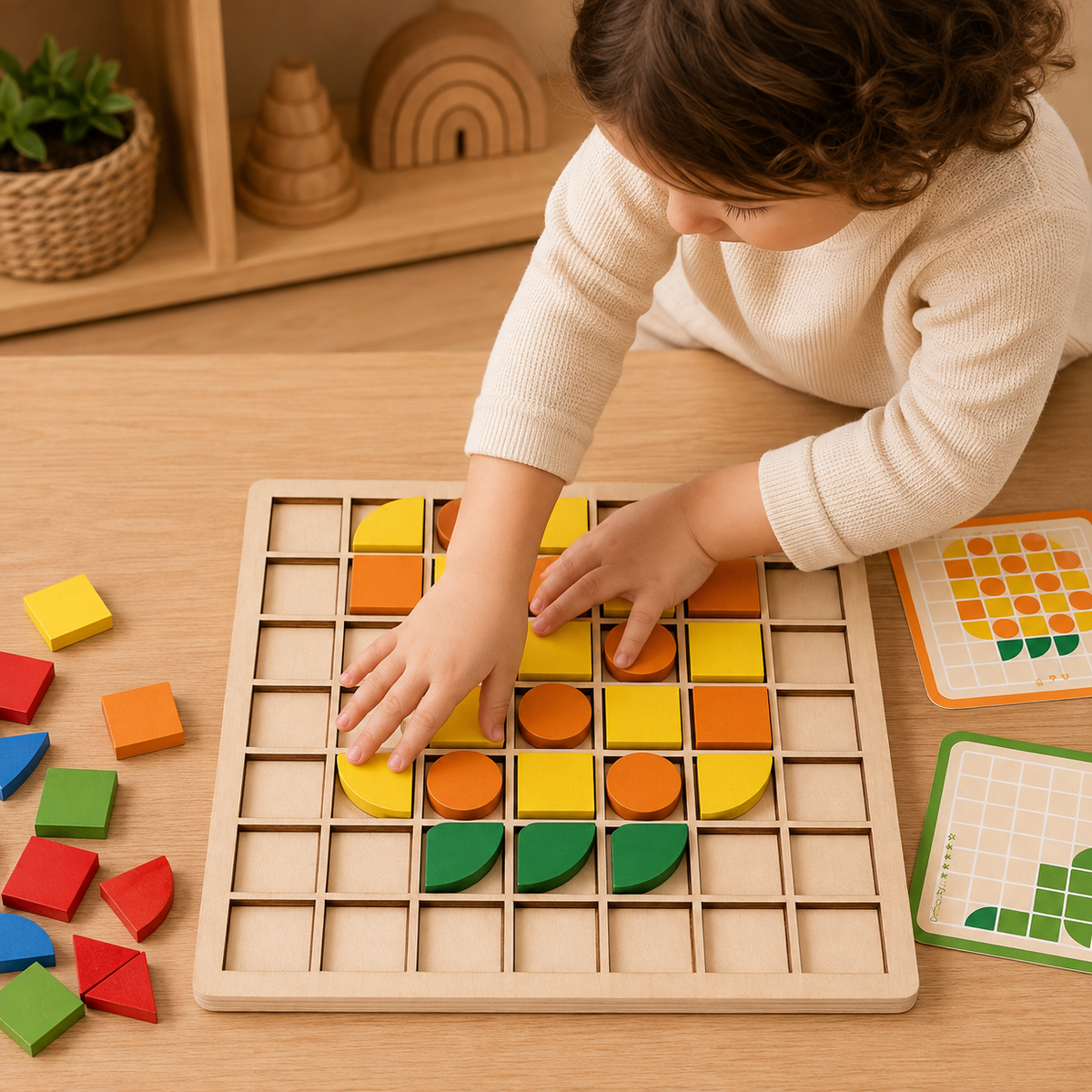Pattern Block Mosaic Learning Set