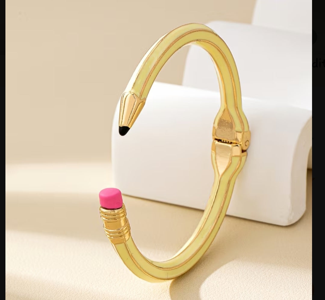 ✏️ Pencil Bangle Bracelets ✏️
Fun • Sparkly • Teacher Approved 💖