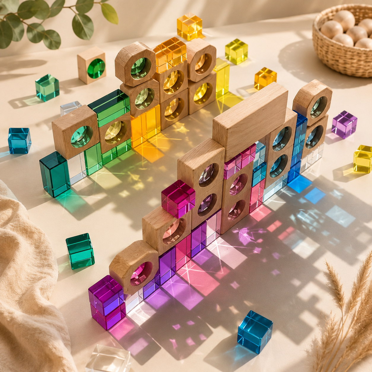Color Light Play Gem Block Set
