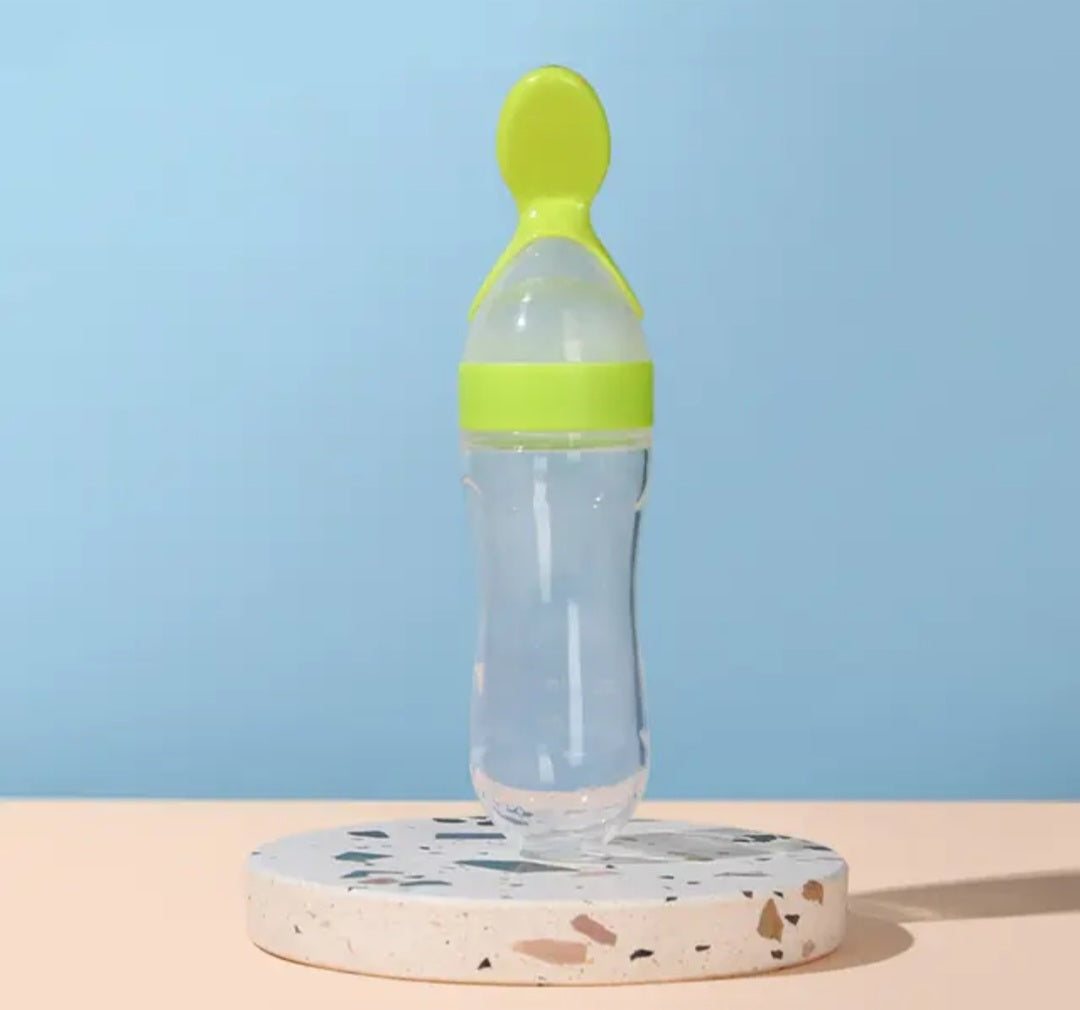 Silicone Baby Food Feeder Spoons – 3 Pack (3 oz)