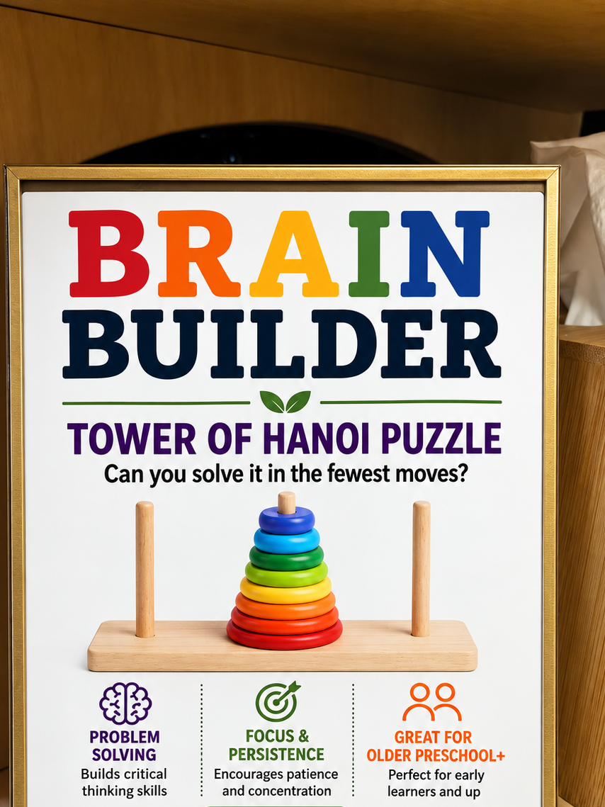 Montessori Tower of Hanoi Puzzle