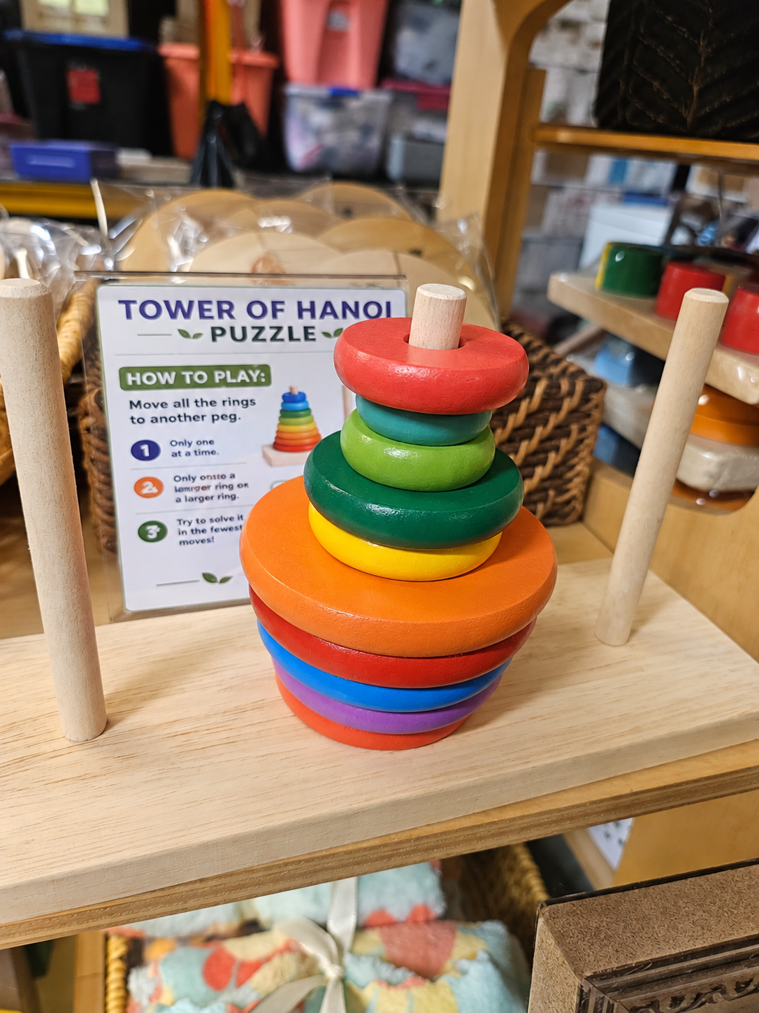 Montessori Tower of Hanoi Puzzle