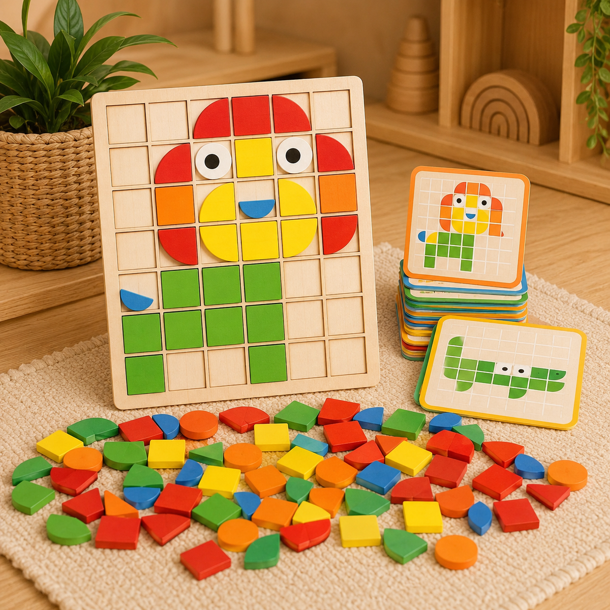 Pattern Block Mosaic Learning Set