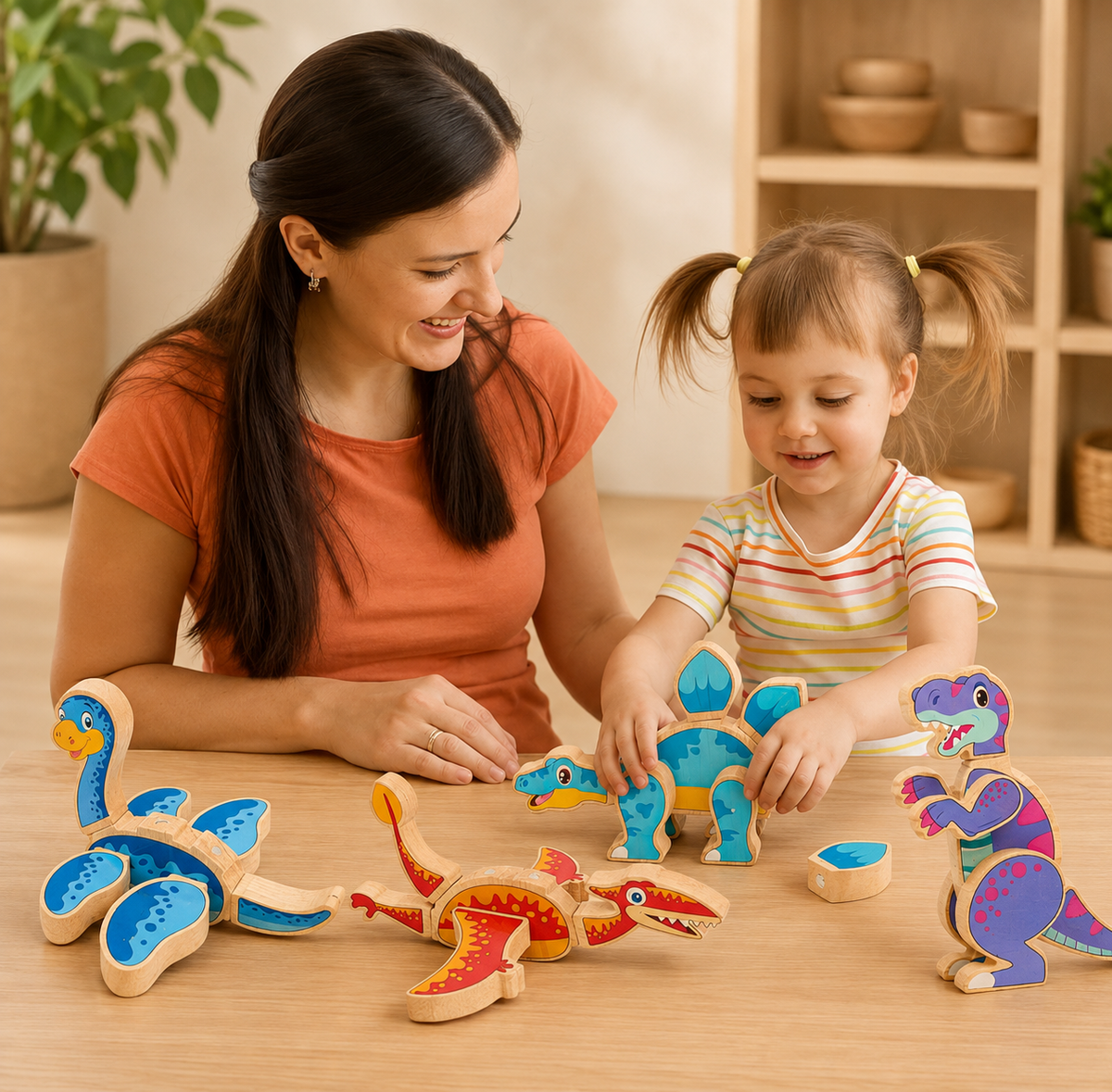 Mix & Build Magnetic Dinosaurs