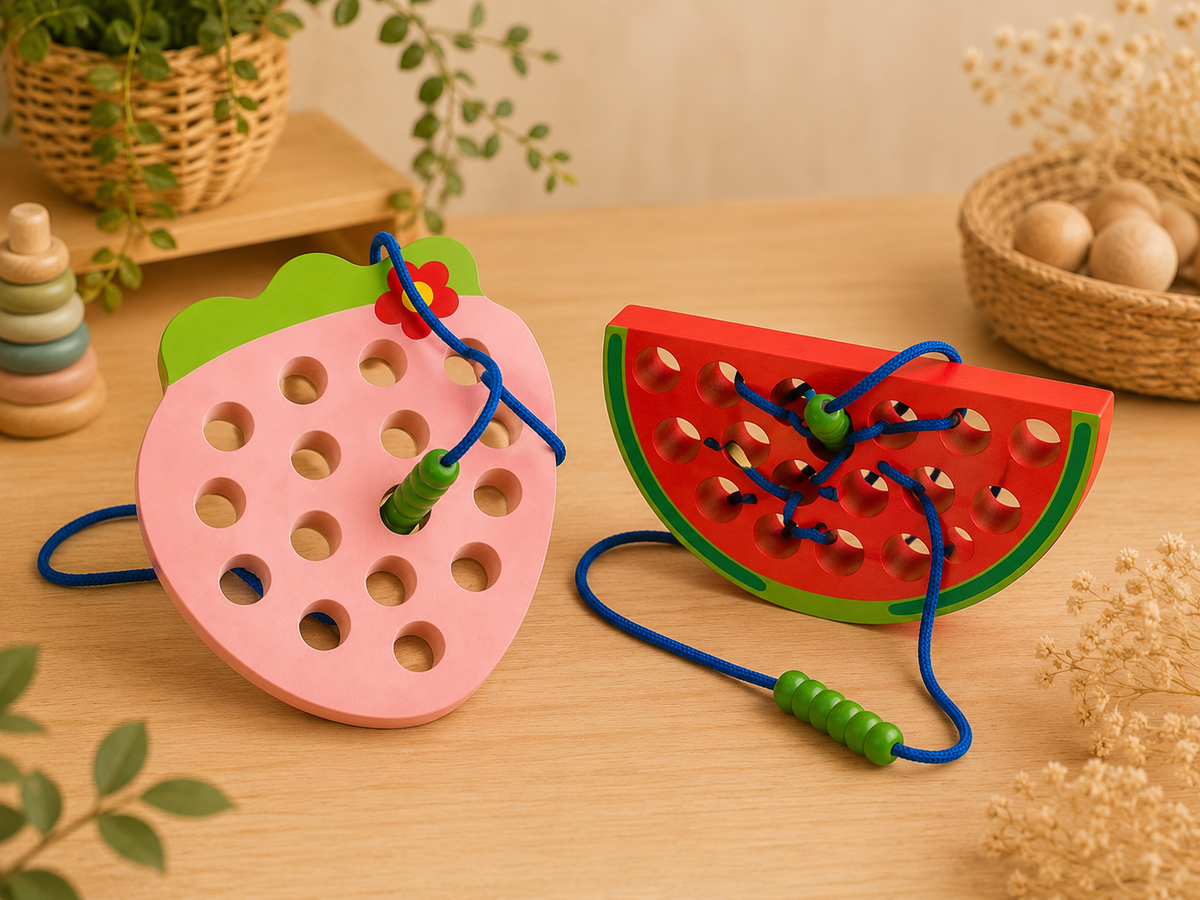 Wooden Fruit Lacing Boards