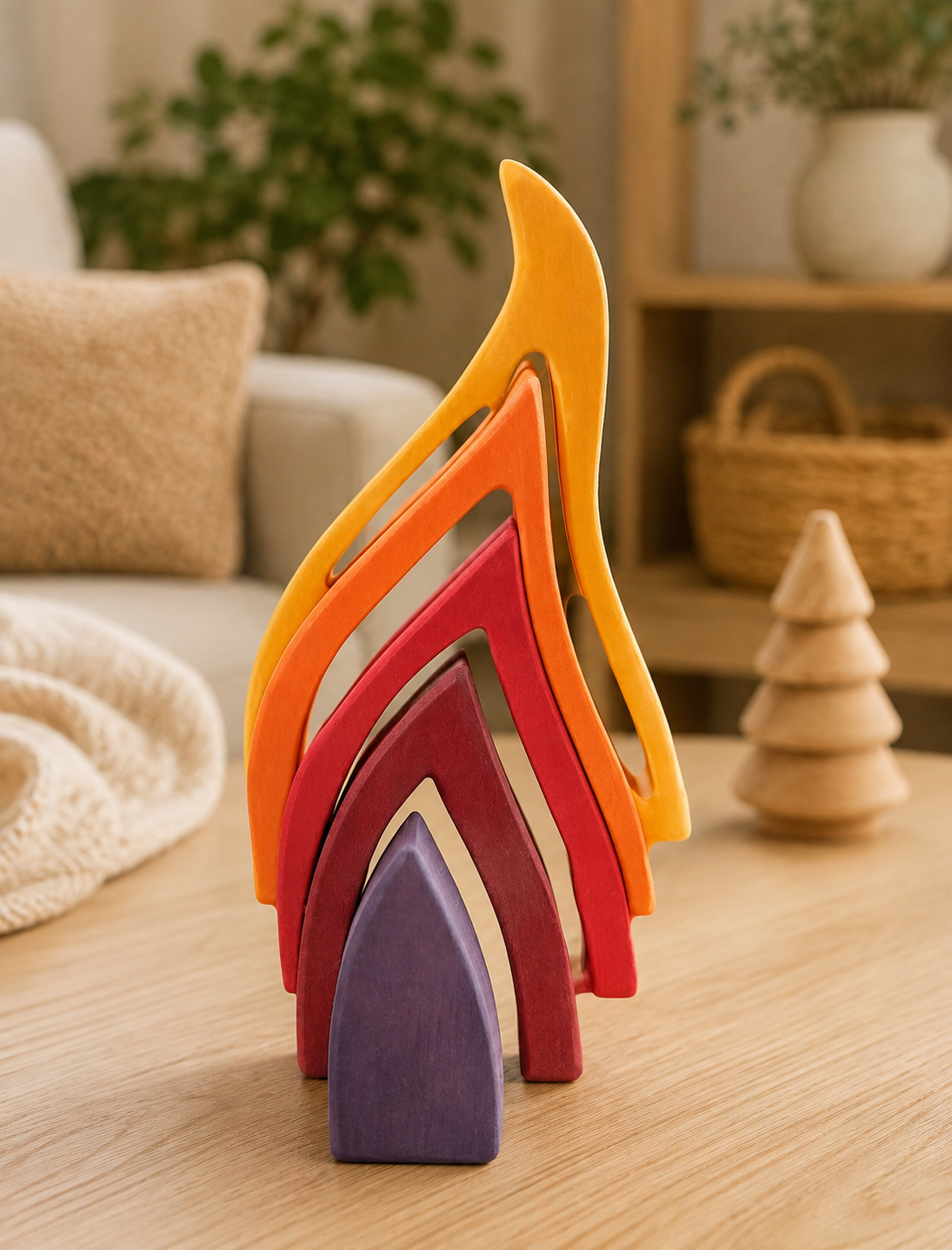 Fire Element Stacking Toy