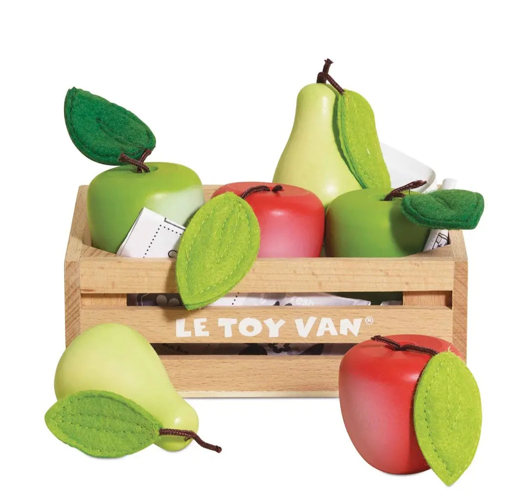 Orchard Fruits Crate – Wooden Pretend Play Set