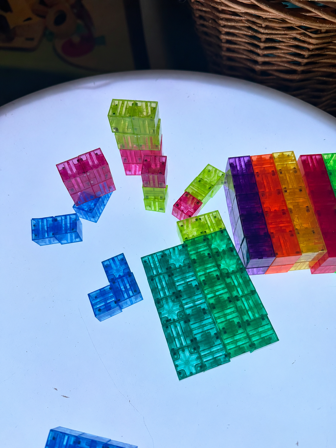 Magnetic Building Blocks – 100 Piece Transparent Cube Set