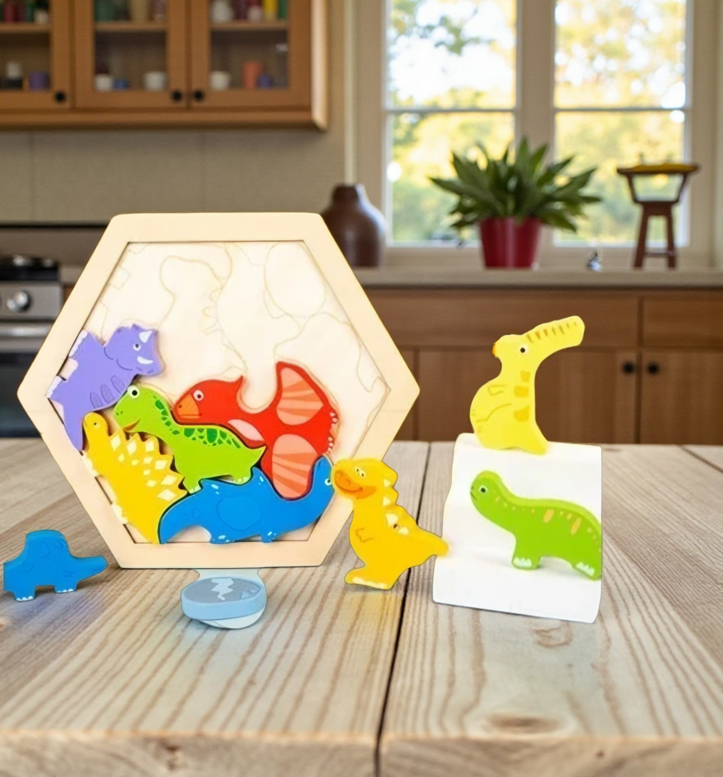 Wooden Hexagon Puzzle Blocks – 3D Logic & Pattern Play