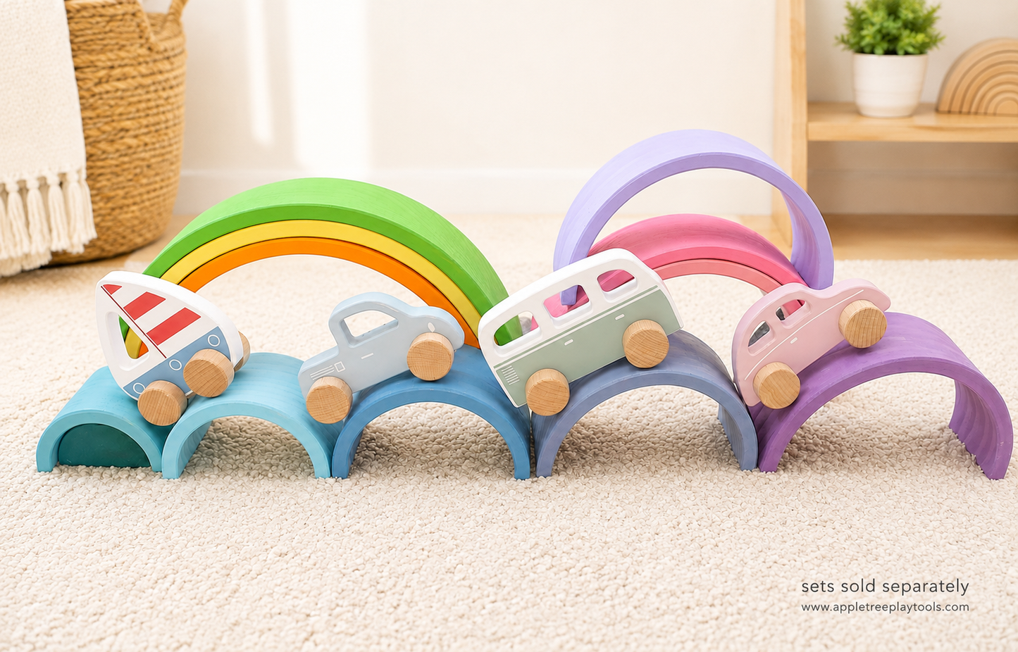Little Explorers Wooden Vehicle Set