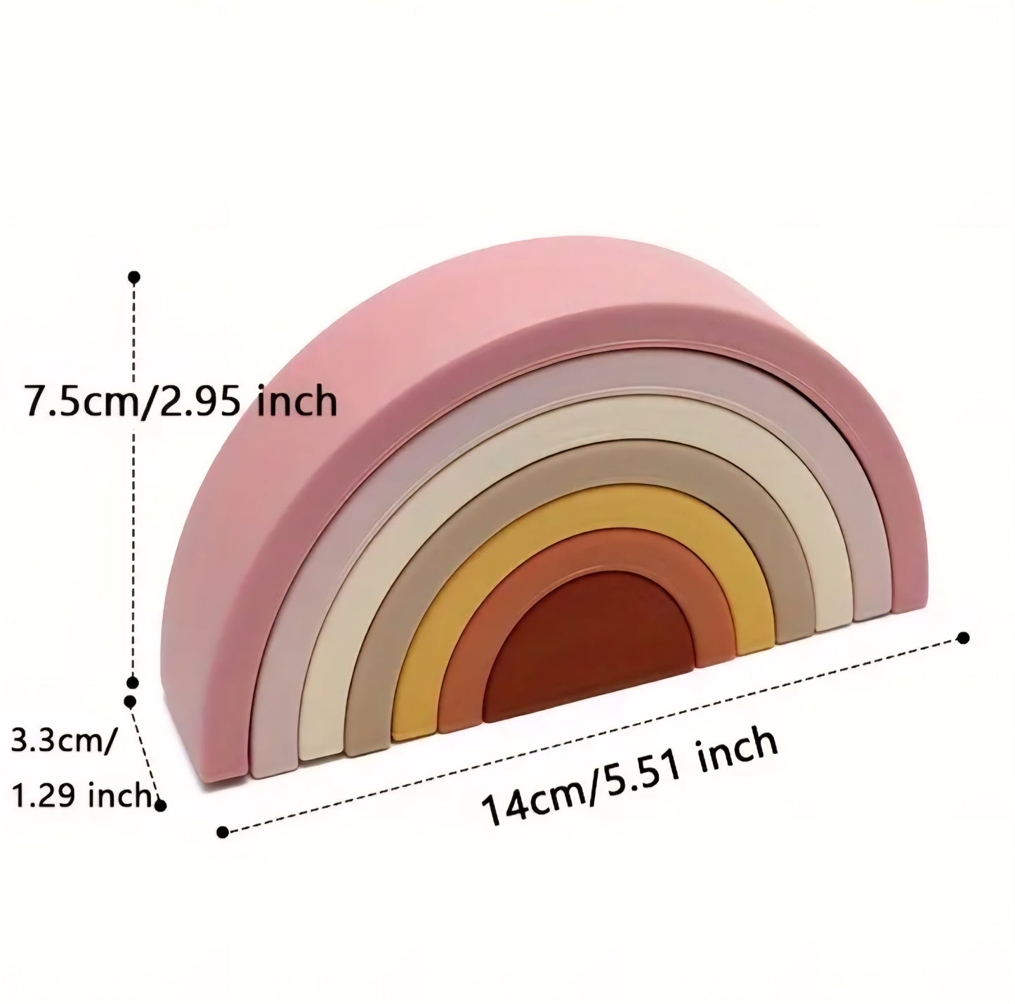 Silicone Rainbow Stacker