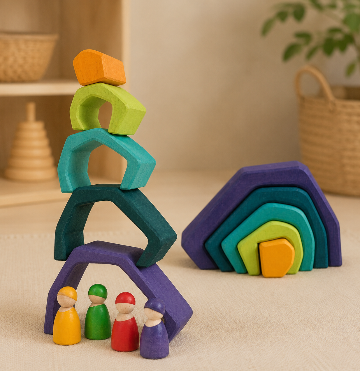 Earth Element Nesting  Blocks