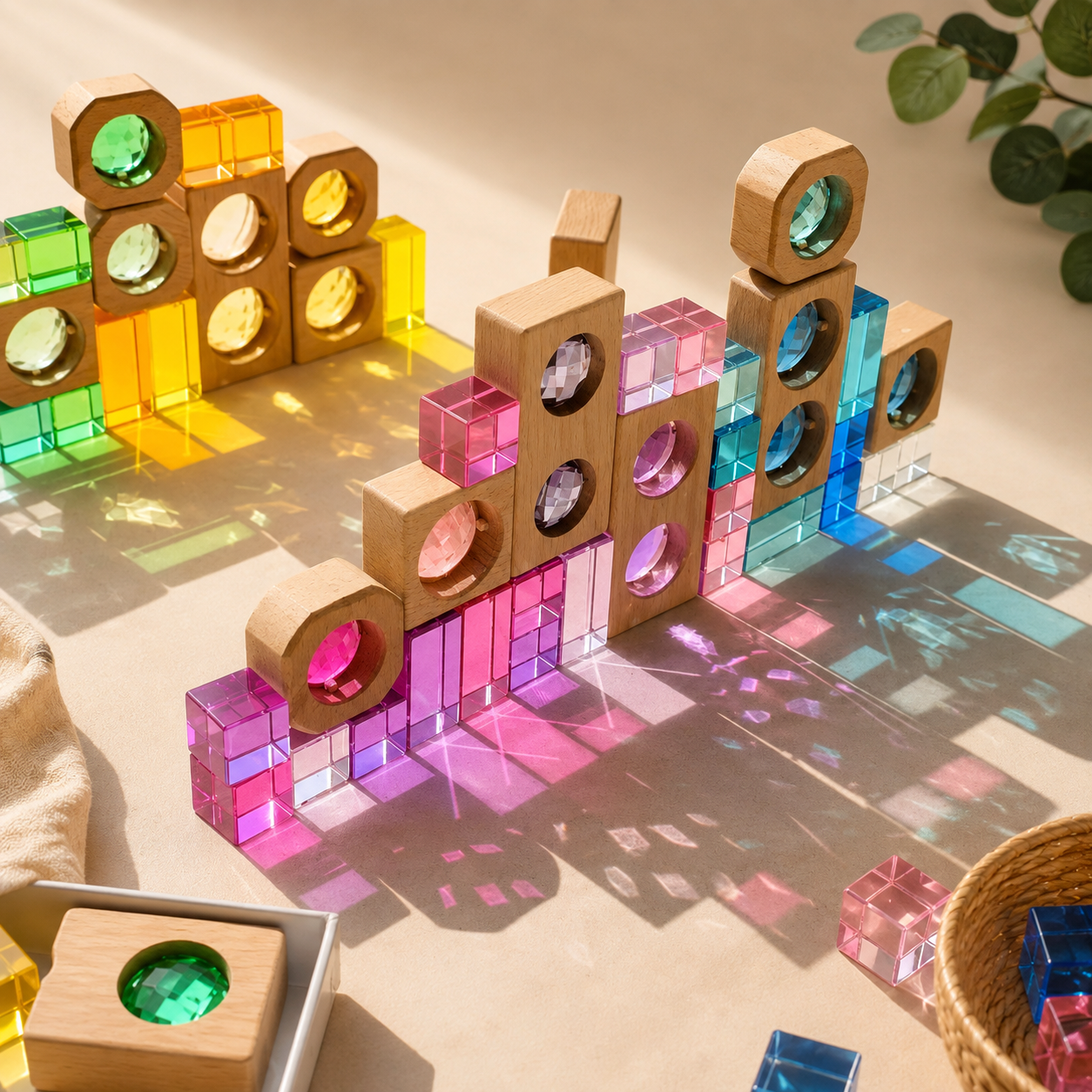 Color Light Play Gem Block Set