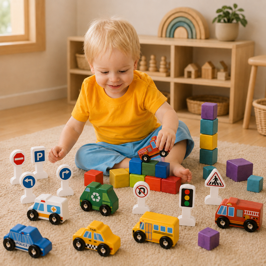 Vehicles & Street Signs Set