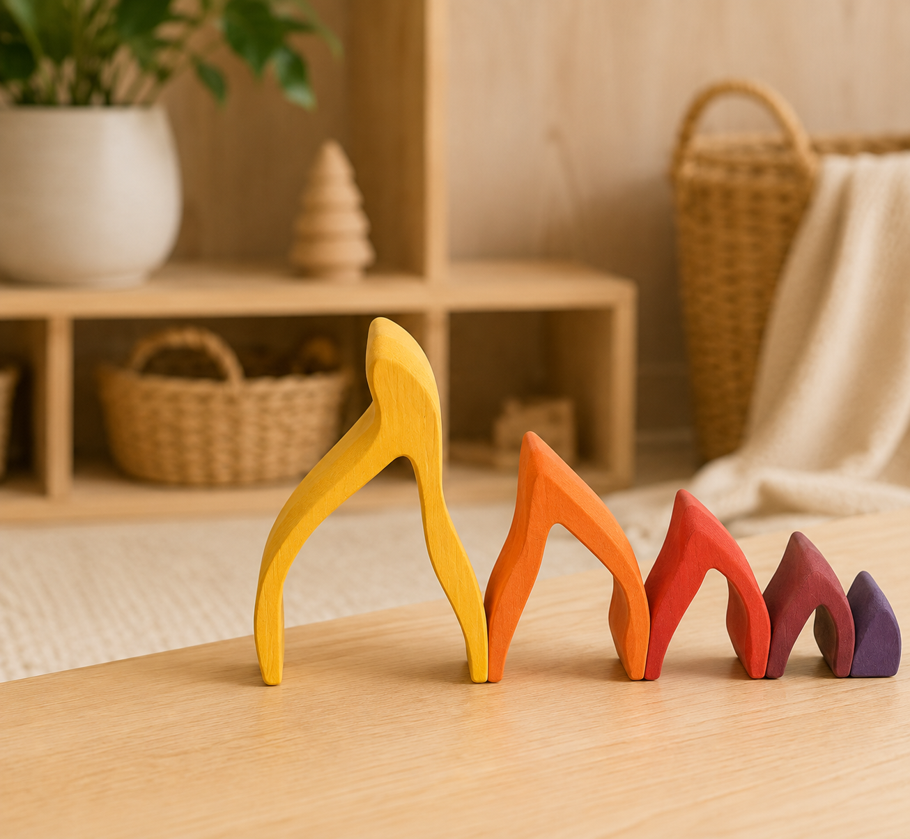 Fire Element Stacking Toy