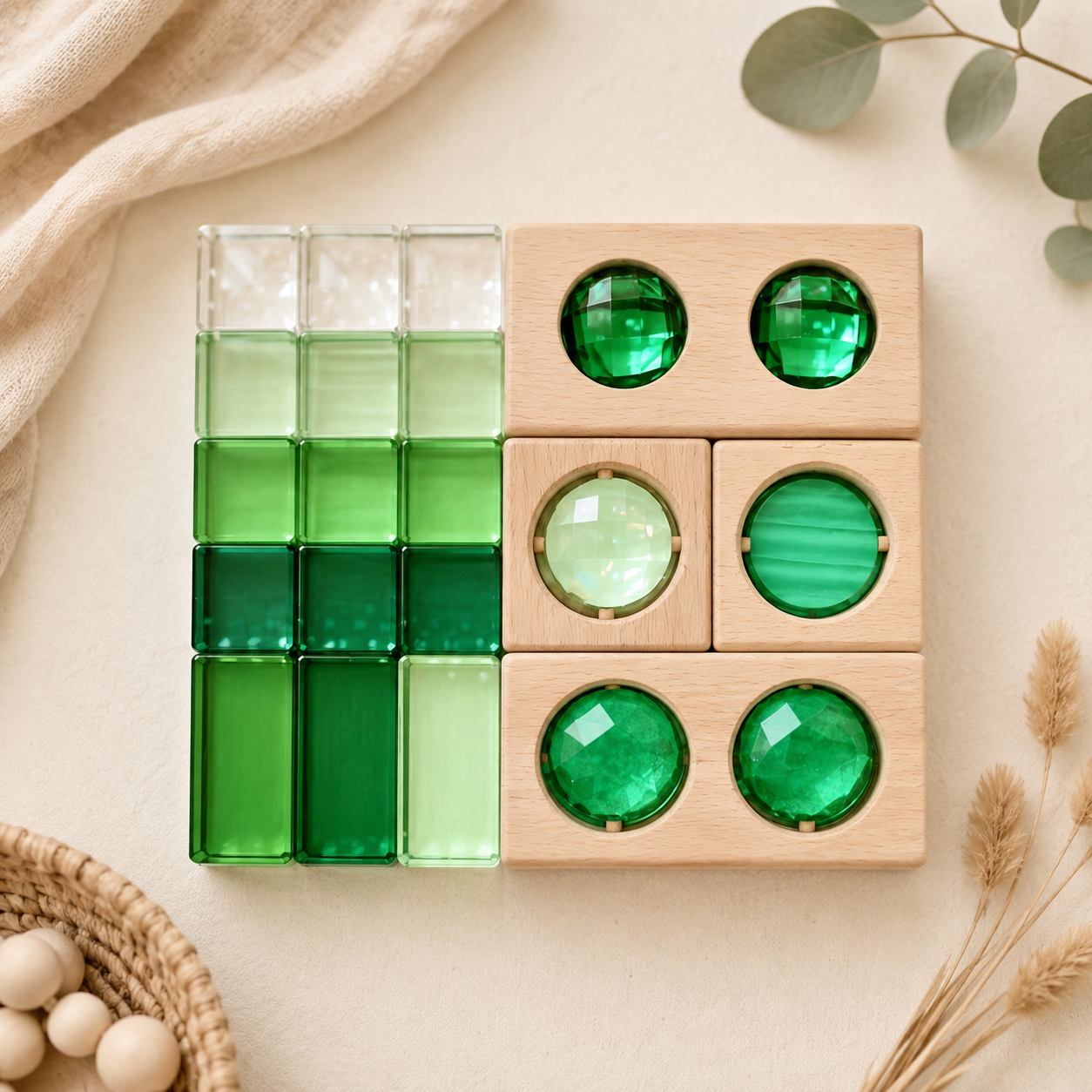 Color Light Play Gem Block Set