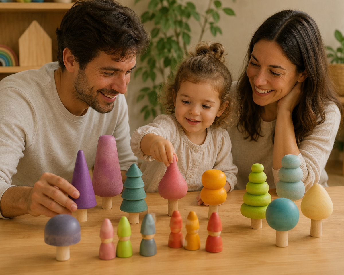 6 Piece Peg Doll Gnomes Set