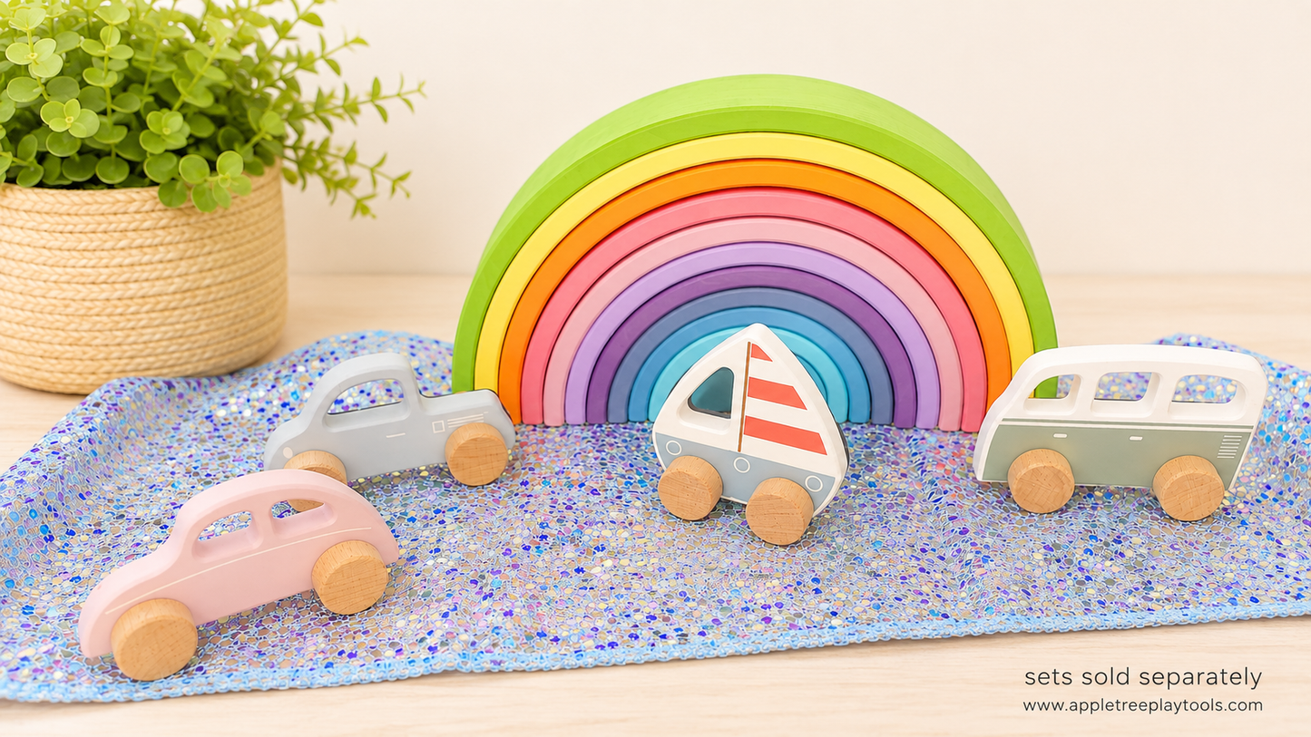 Little Explorers Wooden Vehicle Set