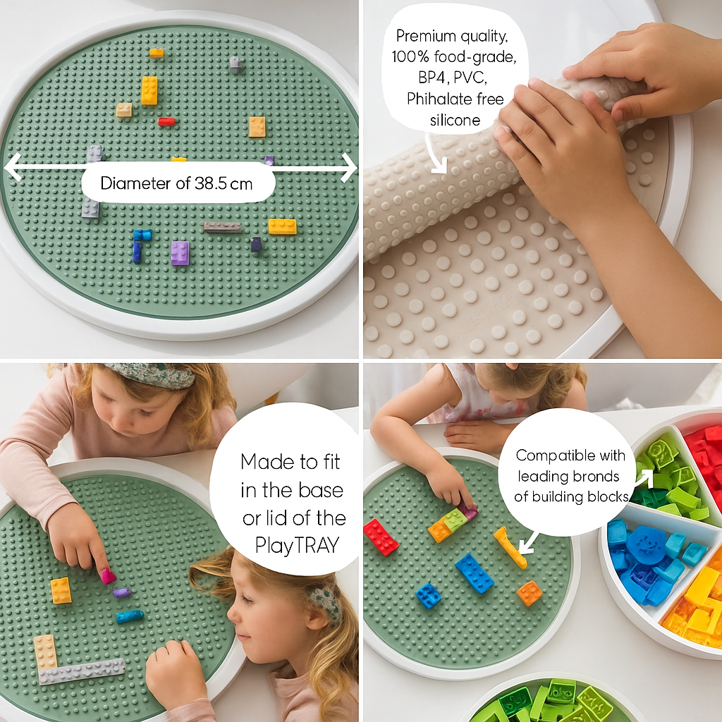 Messeage Us About a Bundle that includes our PlayTray & All Tools! Sensory Bin with Lid and Removable Inserts - Play Tray