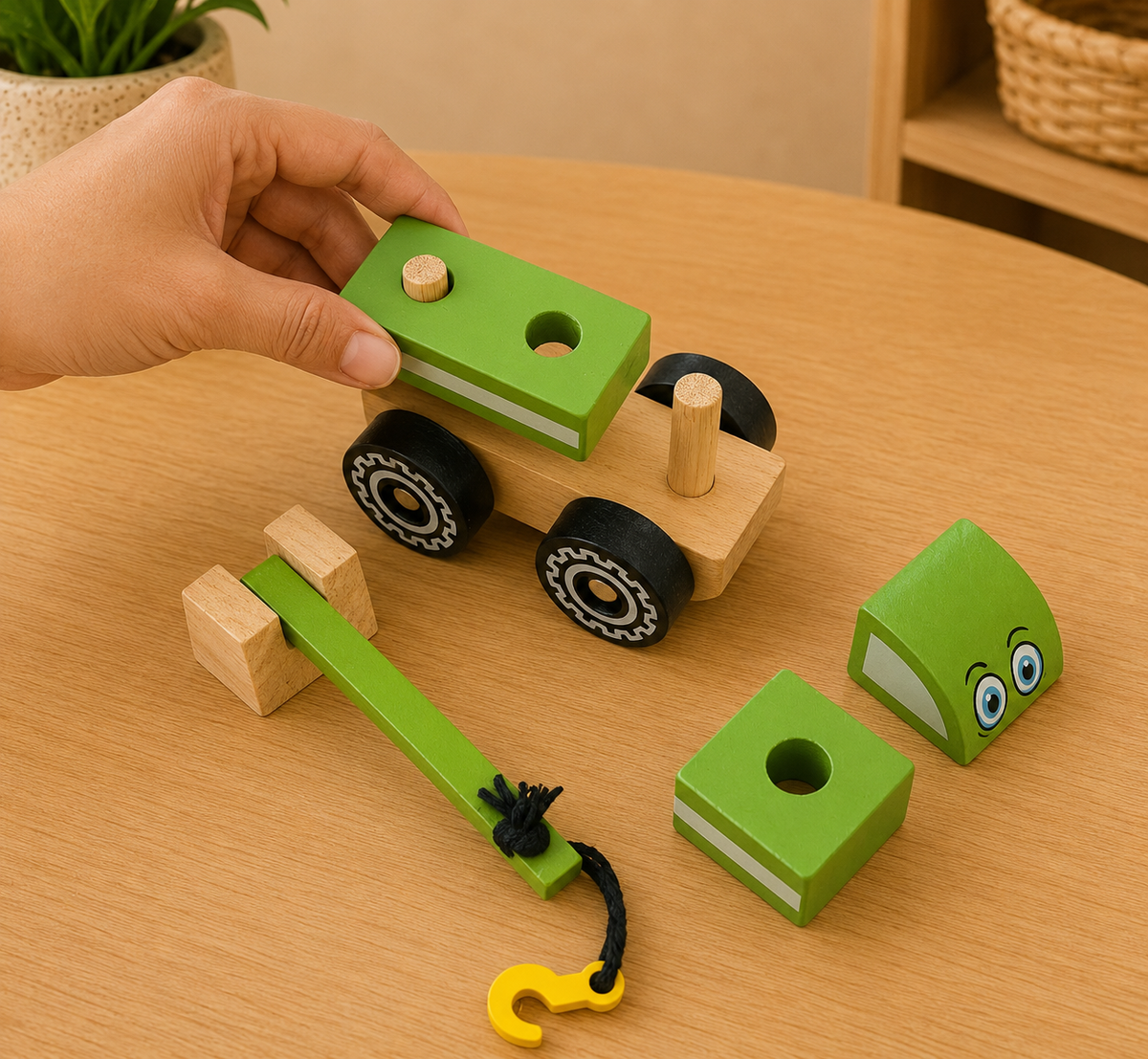 Mix & Build Wooden Construction Vehicles