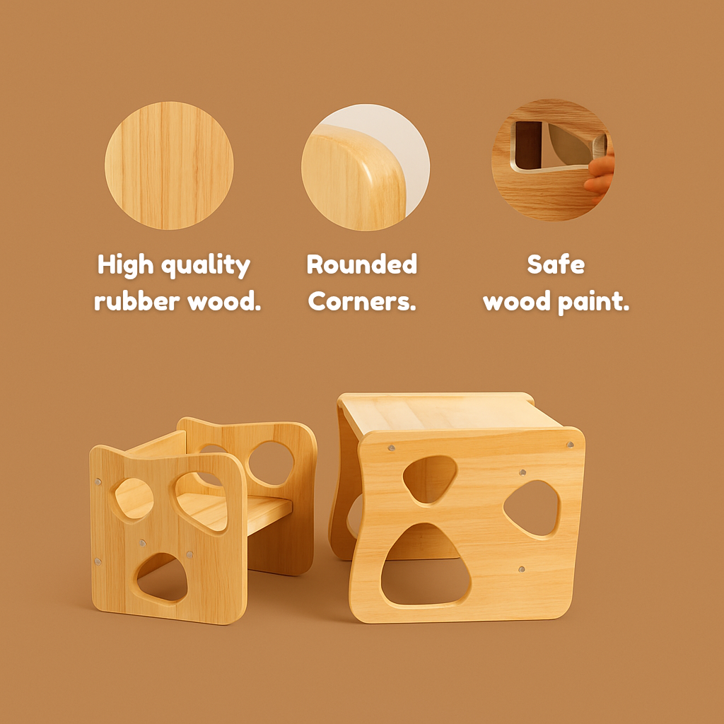 Montessori Weaning Table and Chair Set