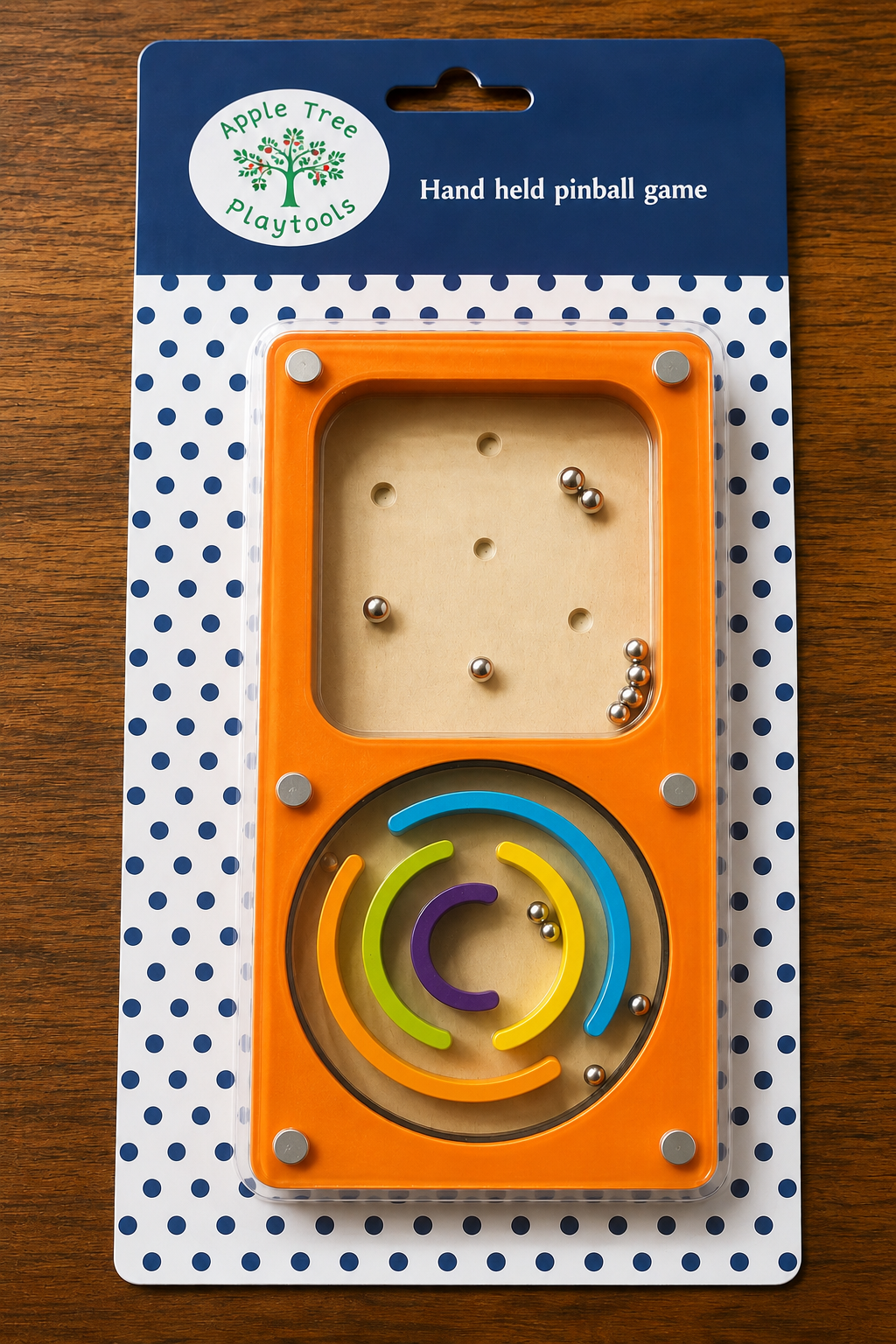 Wooden Handheld Pinball & Maze Games