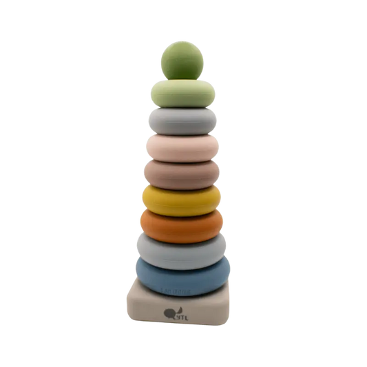 Silicone Ring Stacking Toy – 10pc| LYTL®️