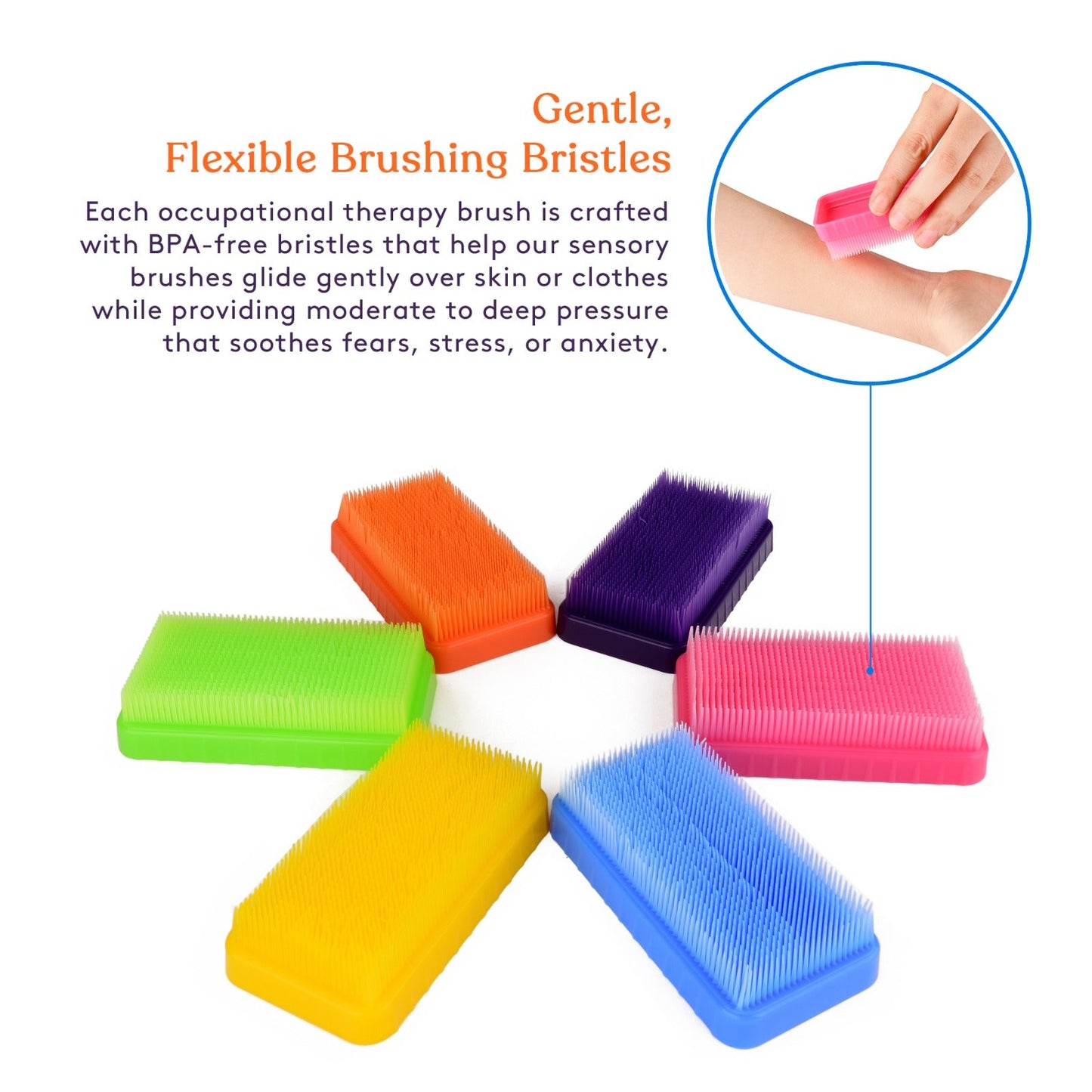Therapressure Therapy Brush (Colorful) 12 Pack